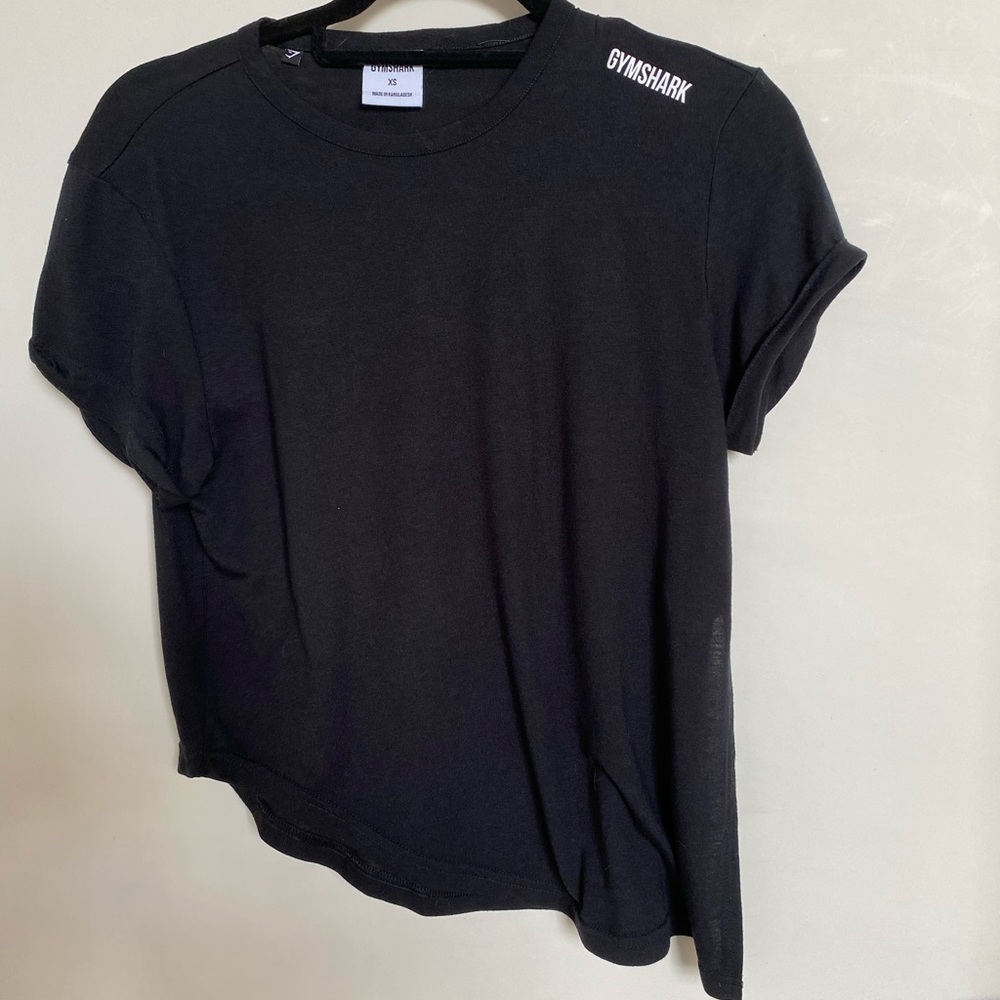 Gymshark XS Asymmetrical T-Shirt with Tie Side